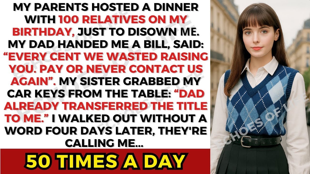 My Parents Threw a Huge Family Dinner on My Birthday — Just to Publicly Disown Me