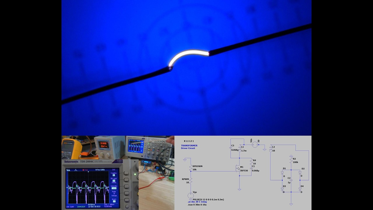 DIY High Voltage Transformer Driver Using Simple Low-Side Switching Circuit