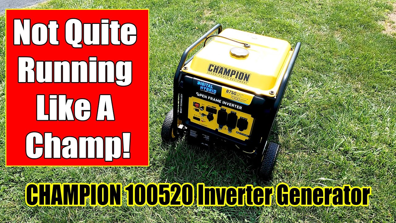 Champion 100520 Inverter Generator - Nice Clean Power But Several Issues Too...