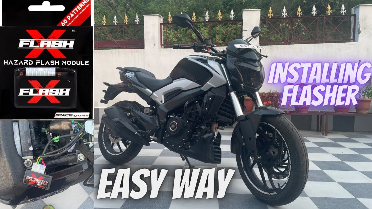 Installing Flasher in Dominar 250 bs6 at home| Easiest way to install❣️.