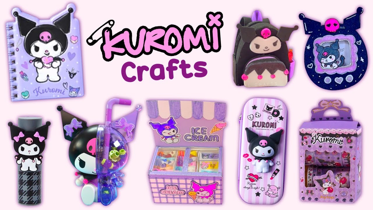 Набор канцелярских принадлежностей «Куроми» своими руками из 8 предметов: блокнот, наклейки, запи...