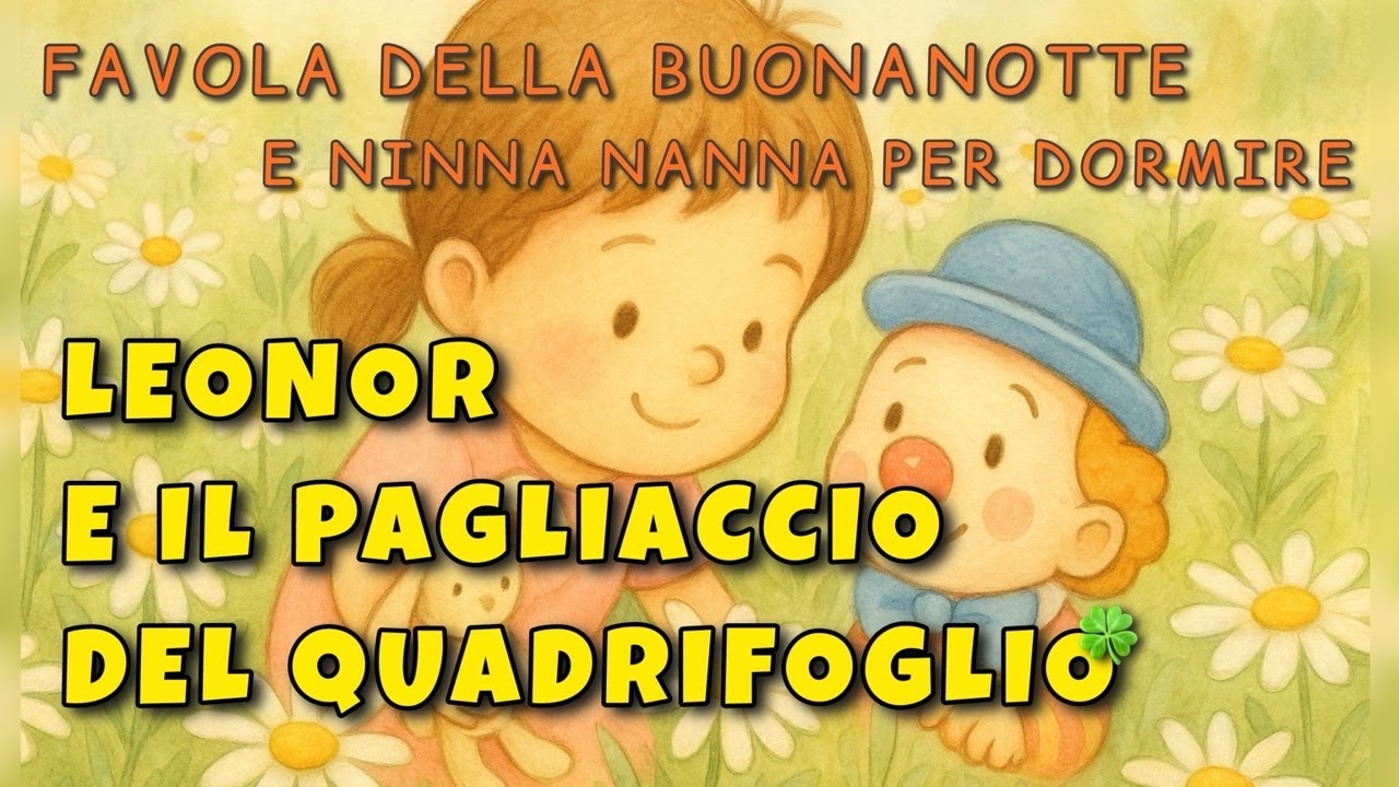 Favola della Buonanotte : Leonor e il Pagliaccio del Quadrifoglio🍀+ Ninna Nanna Rilassante 🌙