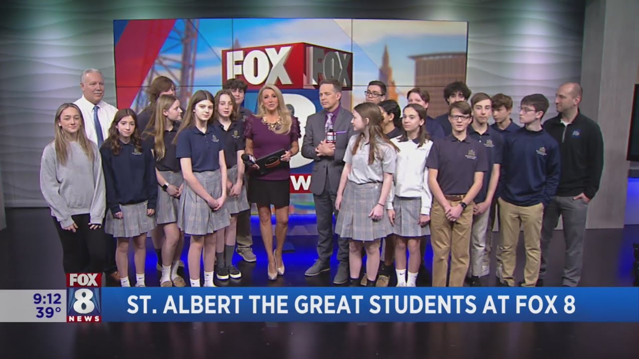 St. Albert the Great students pay a special visit to Fox 8