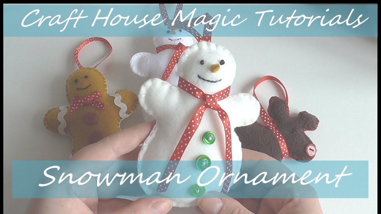 Snowman Ornament tutorial