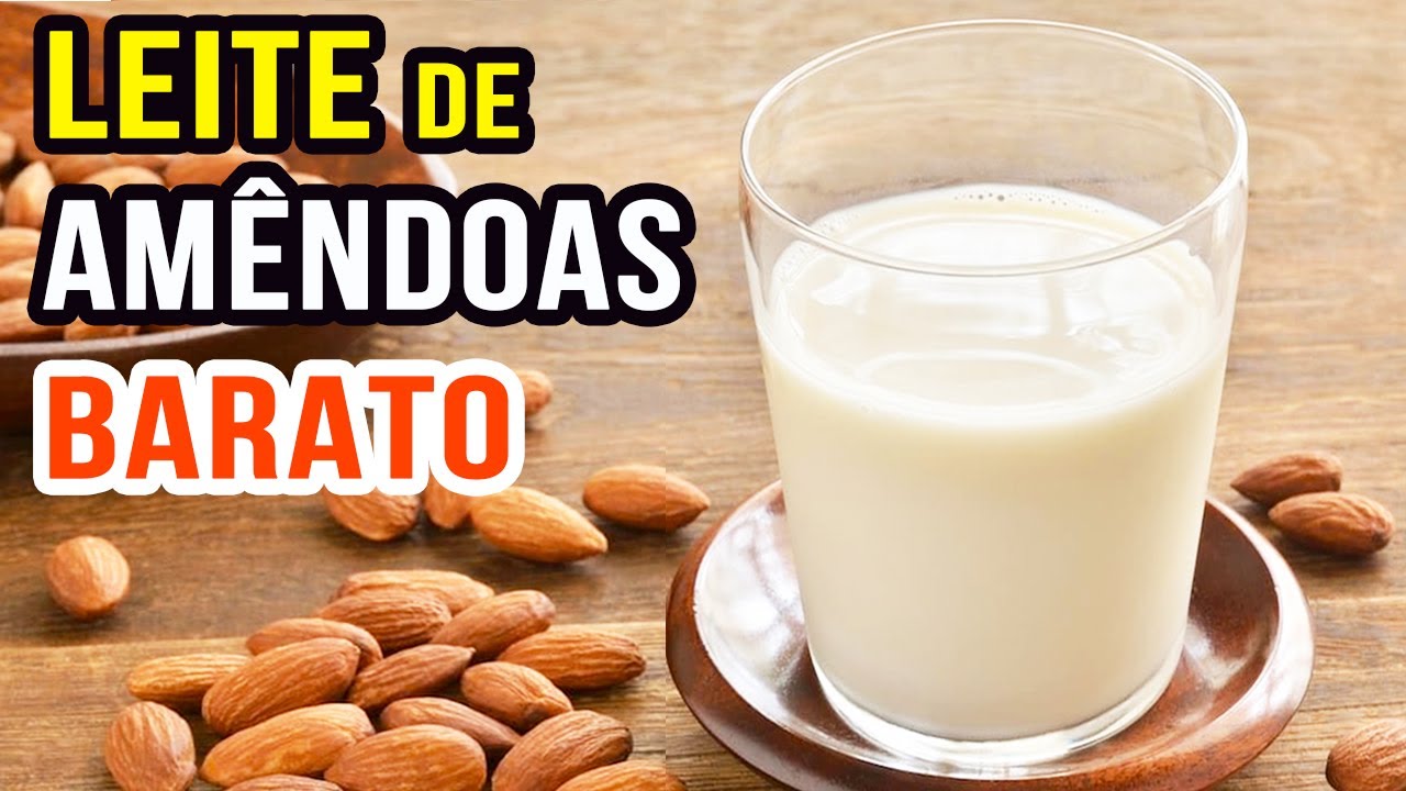 LEITE de AMÊNDOAS Caseiro - FÁCIL, MAIS BARATO, CREMOSO e RÁPIDO