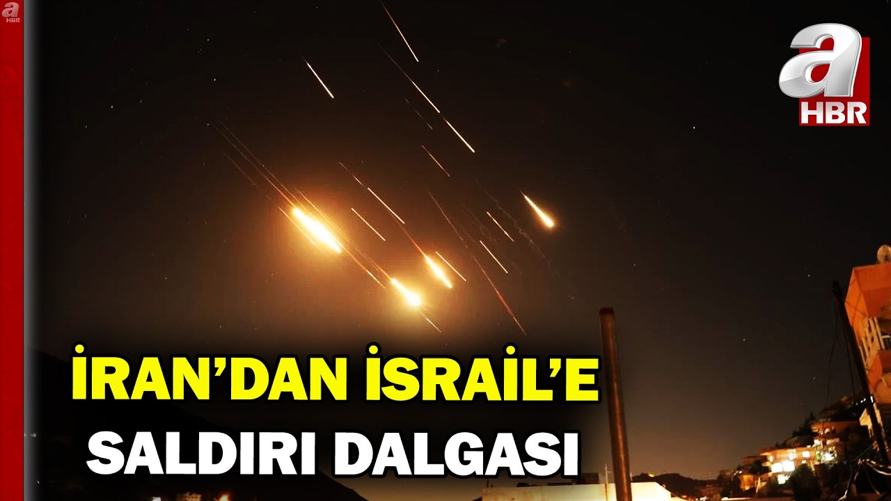 A Haber İran'ın İsrail'e Misillemesini G&ouml;r&uuml;nt&uuml;ledi! İşte İran'ın K&uuml;me Başlıklı F&uuml;zeleri... | A Haber