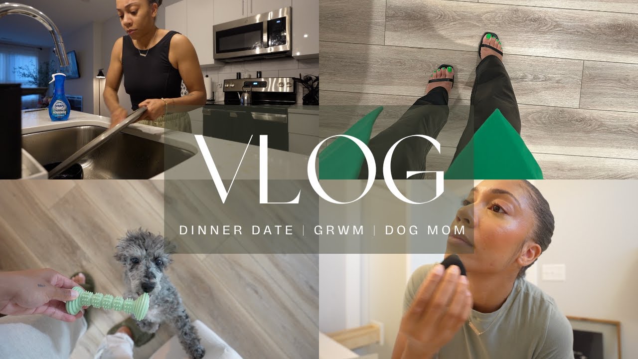 WEEKLY VLOG | dinner date, grwm chat, new puppy & more | Faceovermatter