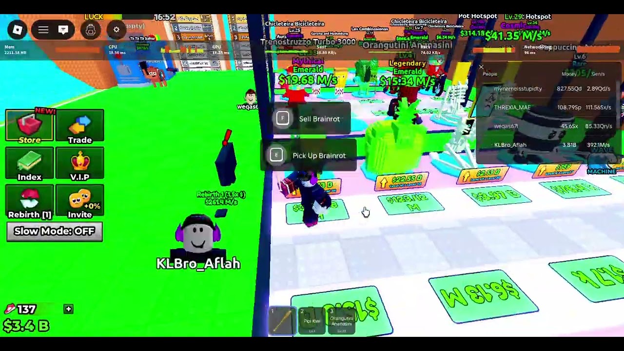 hello guys let's play brainrot game's together comment your username and join my discord sever