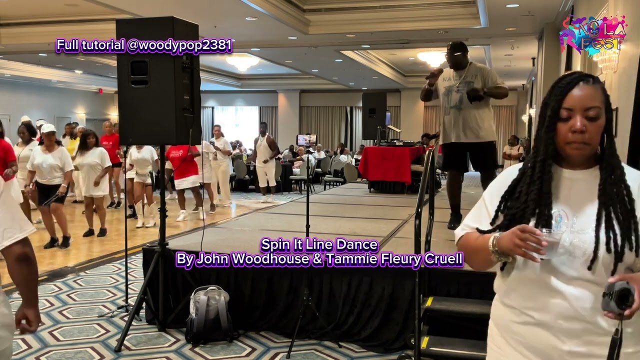 Spin It Line Dance NOLA Line Dance Fest 2025 @woodypop2381 @LadyDNOLA-SOSU #spinitlinedance