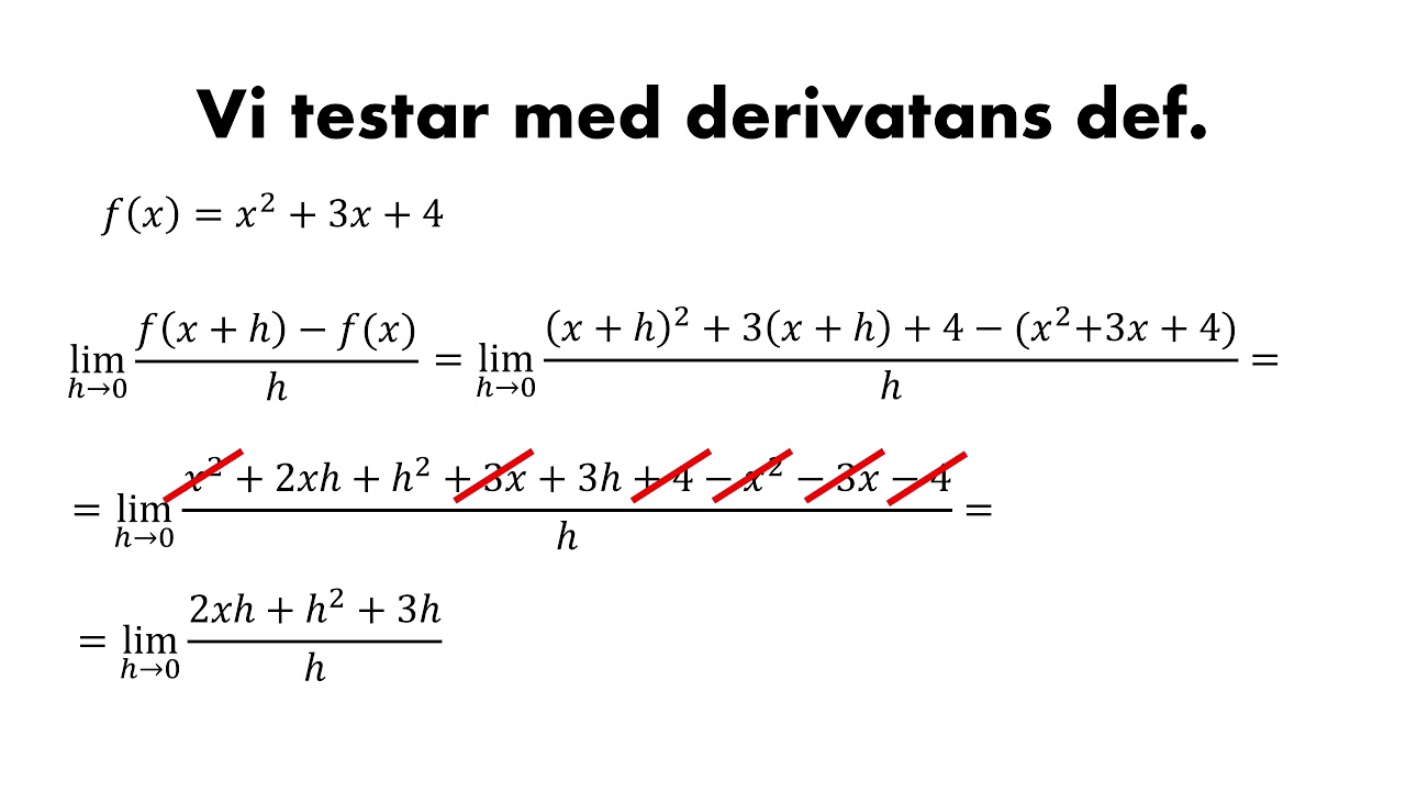 Deriveringsreglerna 2