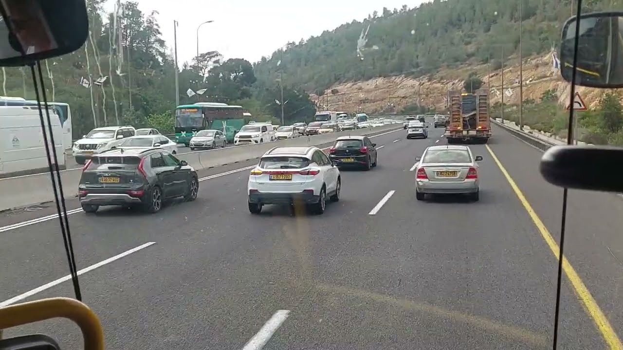 מירושלים לראשון לציון דרך לטרון, חוצה רמלה וצומת בית דגן Jerusalem to Rishon Letsion via Ramla
