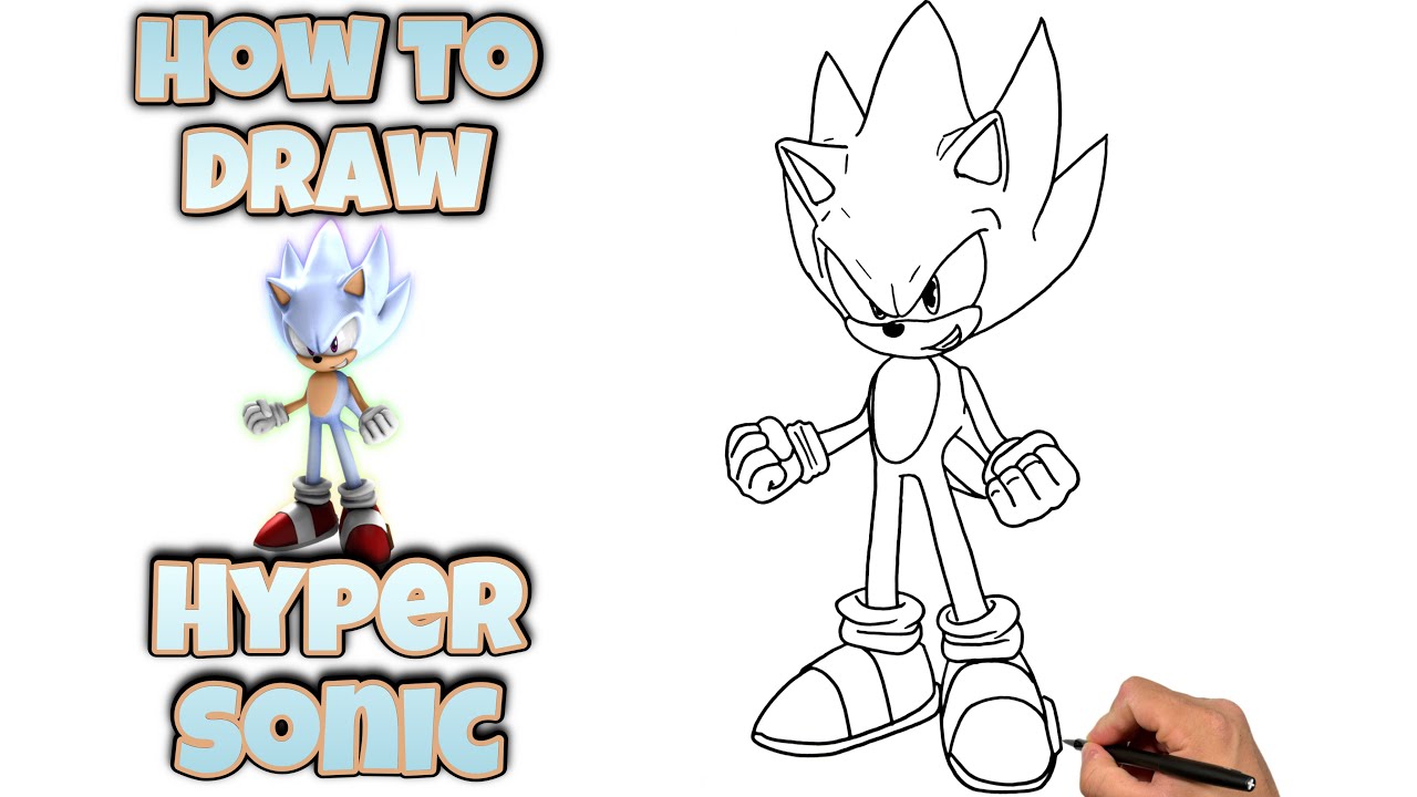 How To Draw HYPER SONIC | Sonic The Hedgehog #sonic #drawing #hypersonic #sonicthehedgehog