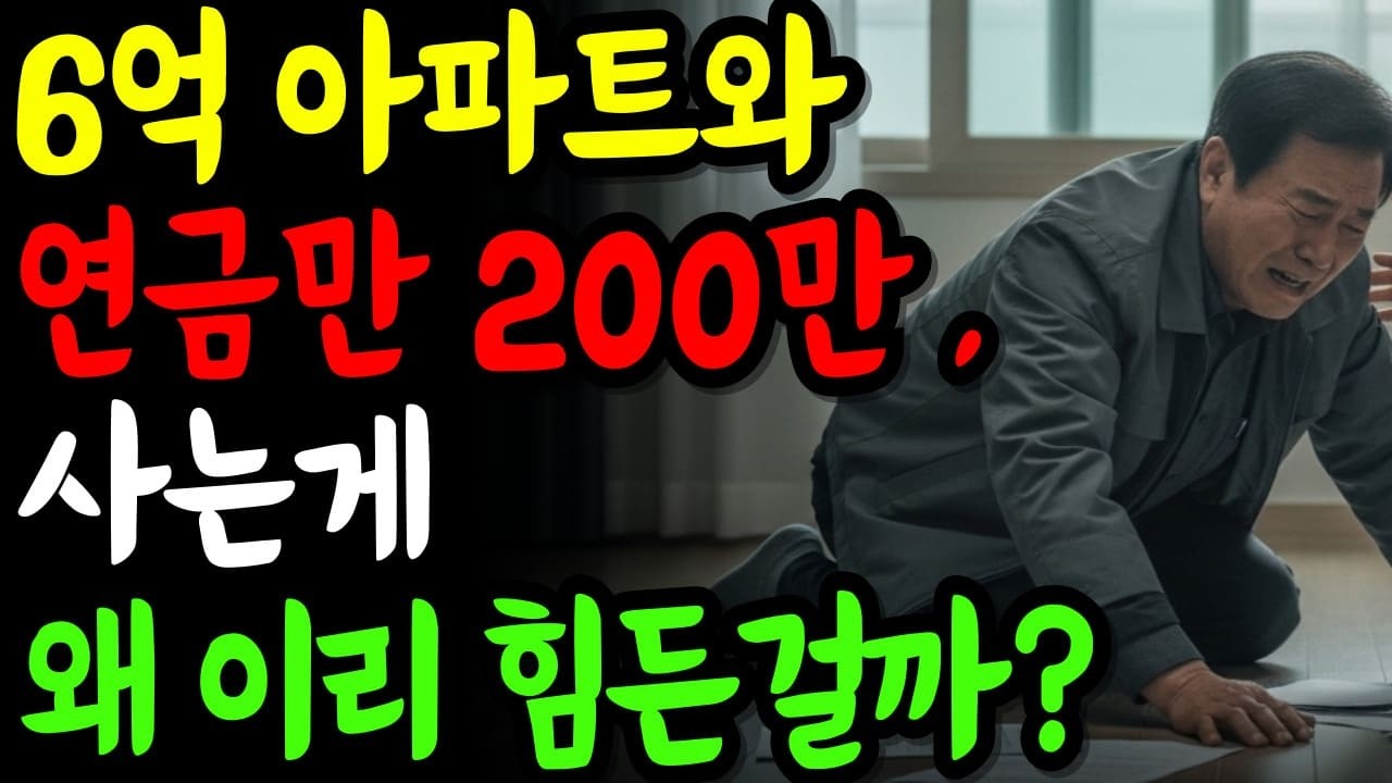 수원 6억 아파트에 연금 200만원, 사는게 왜 이렇게 힘들까?