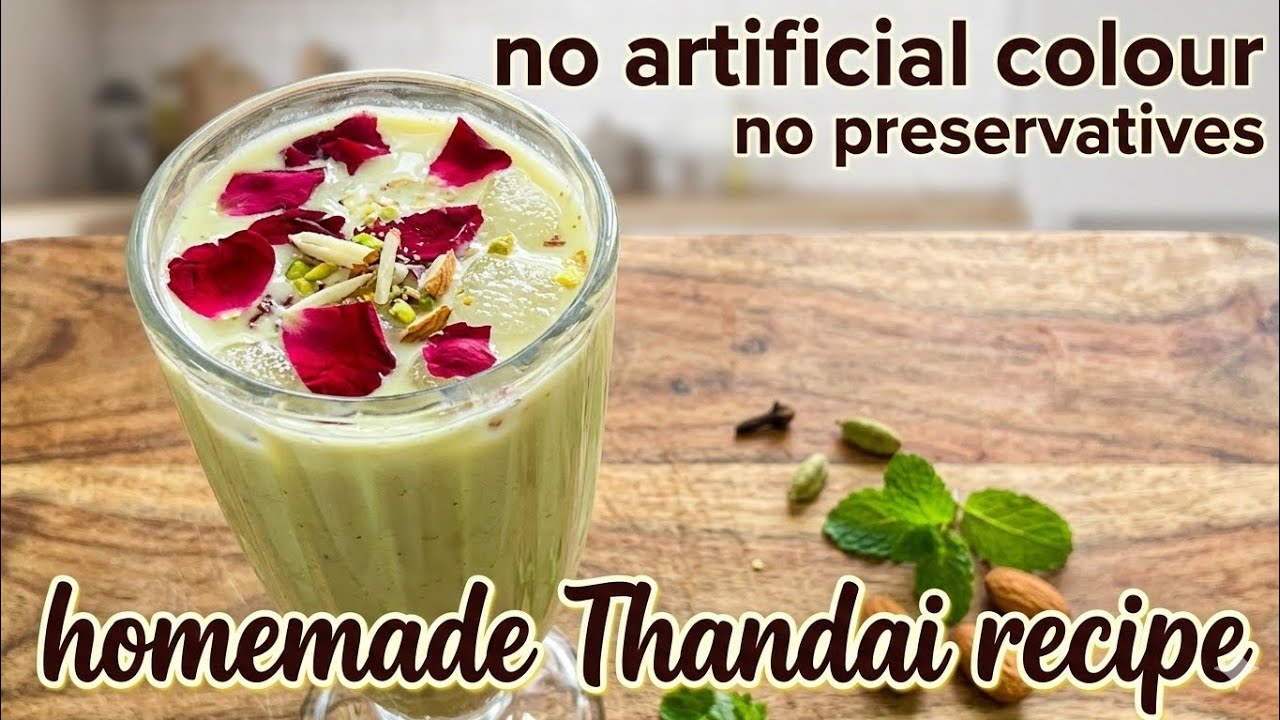 🌸Holi Special Thandai Recipe | Ghar Par Banaye Traditional Badam Thandai | Easy & Refreshing Drink