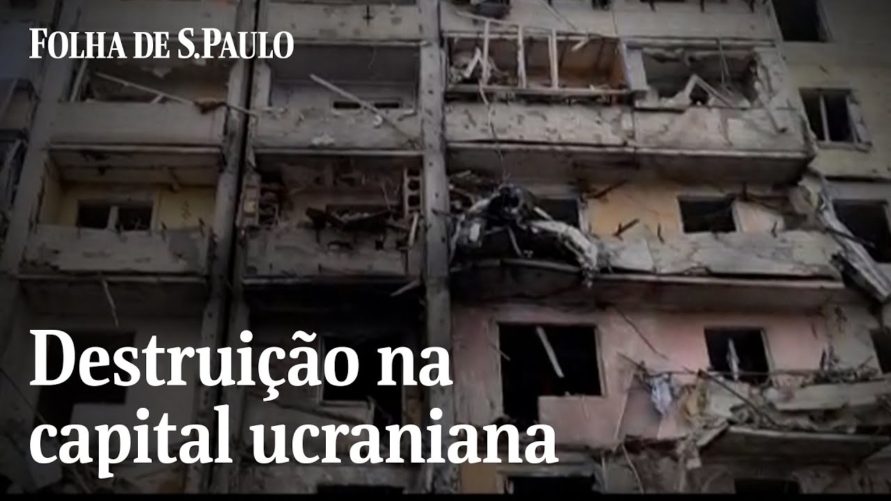 Novos ataques russos provocam destruição em Kiev | CENAS DA GUERRA
