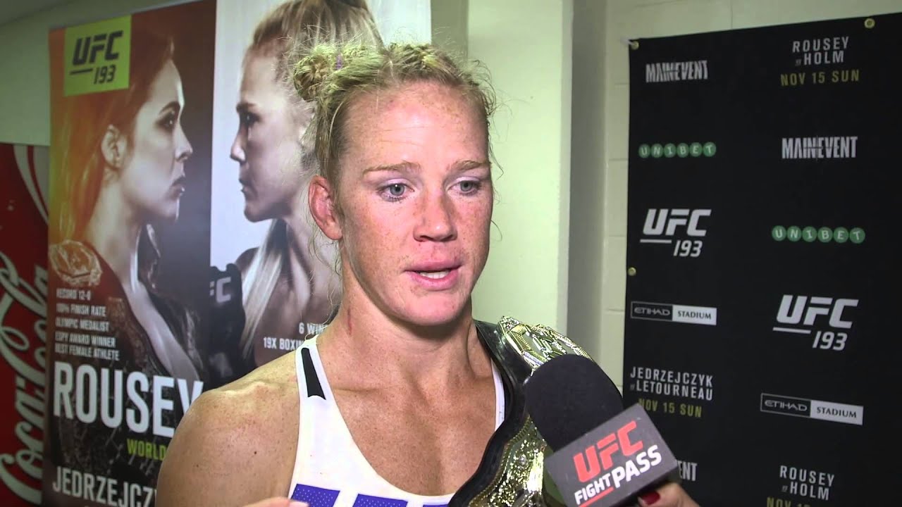 UFC 193: Holly Holm Backstage Interview