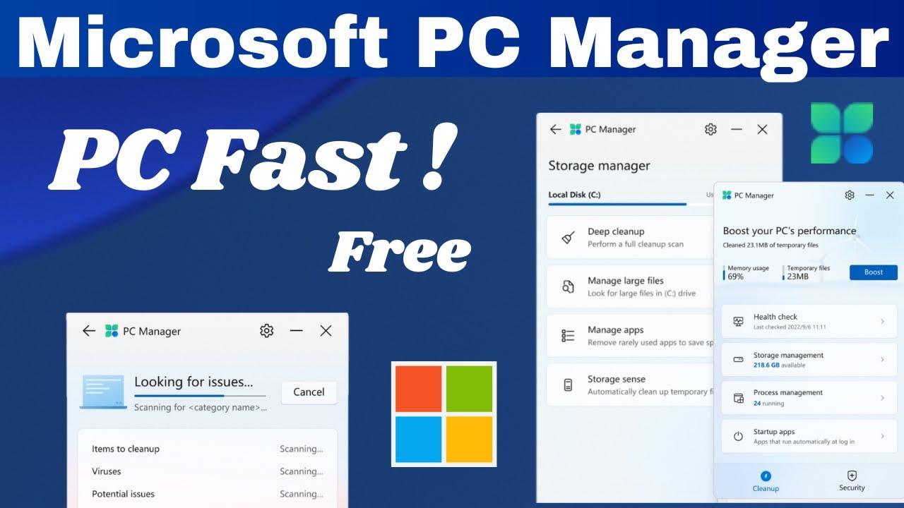 PC Manager - New Software By Microsoft Speed Up Windows 10 or 11 Speed & Performance (FREE)