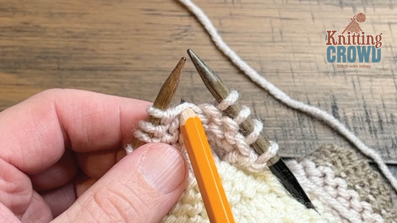 How to Knit Increase Make 1 (M1 in Patterns) - Leans Left