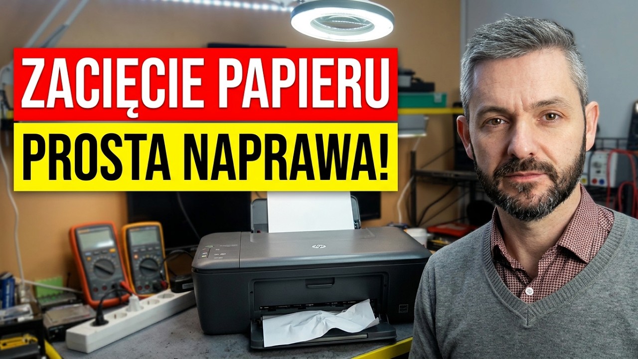*HP DESKJET 1050 🖨️ Usuwanie zacięć papieru (dotyczy również DeskJet'ów 2060, itp)