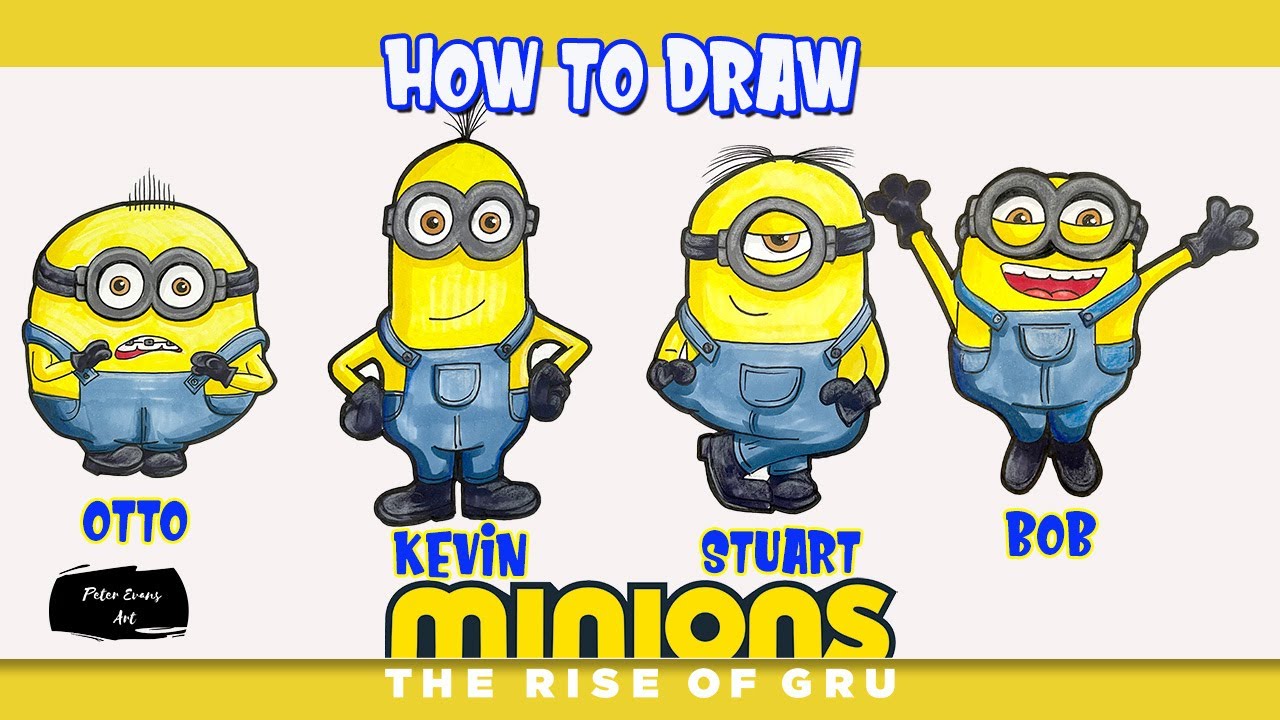 How to Draw Minions in EASY Steps Video
