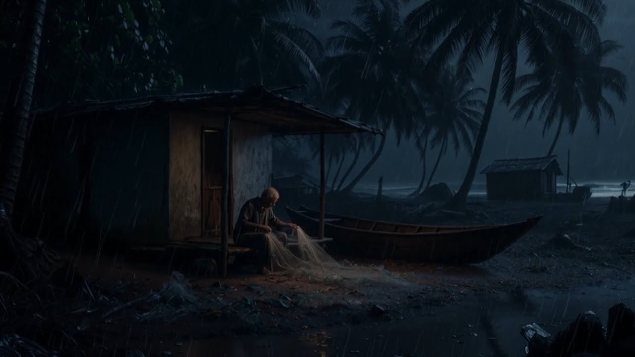 Fisherman’s Rainy Night • Peaceful Coastal Ambience for Deep Sleep & Focus