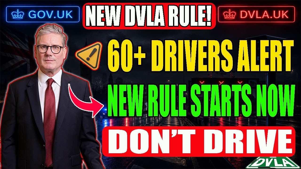 🚗DVLA Alert Drivers Over 60 Must Check This New Rule Before Tomorrow or Risk Penalties