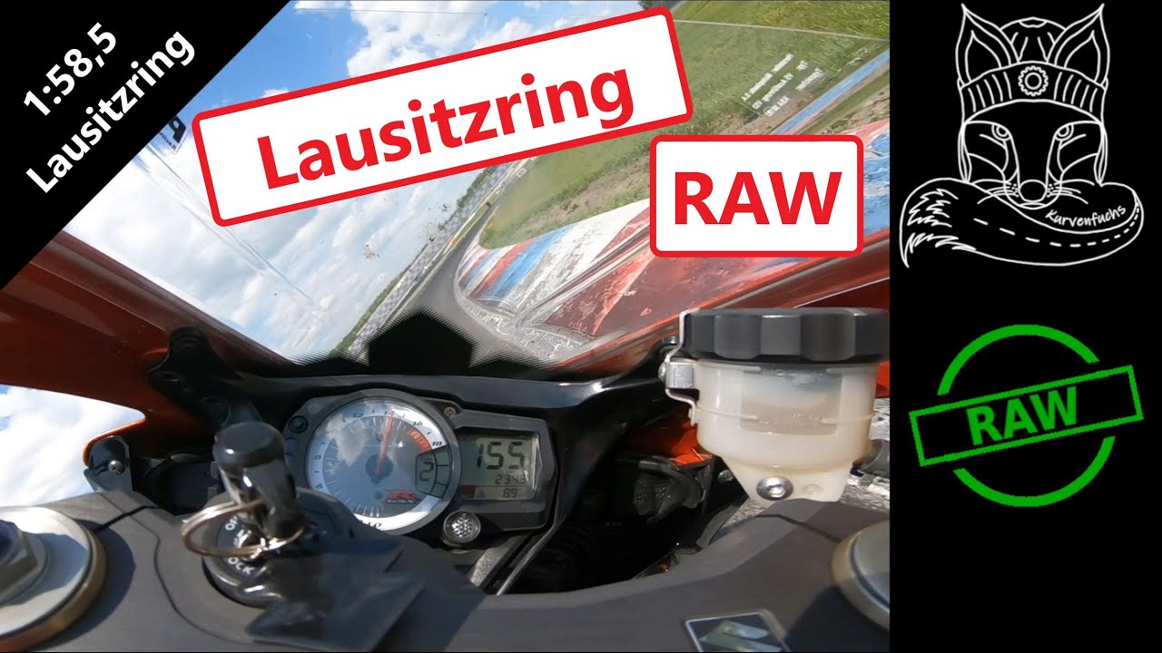 Lausitzring * GSX R 600 K8 * RAW * Telemetrie * GPS