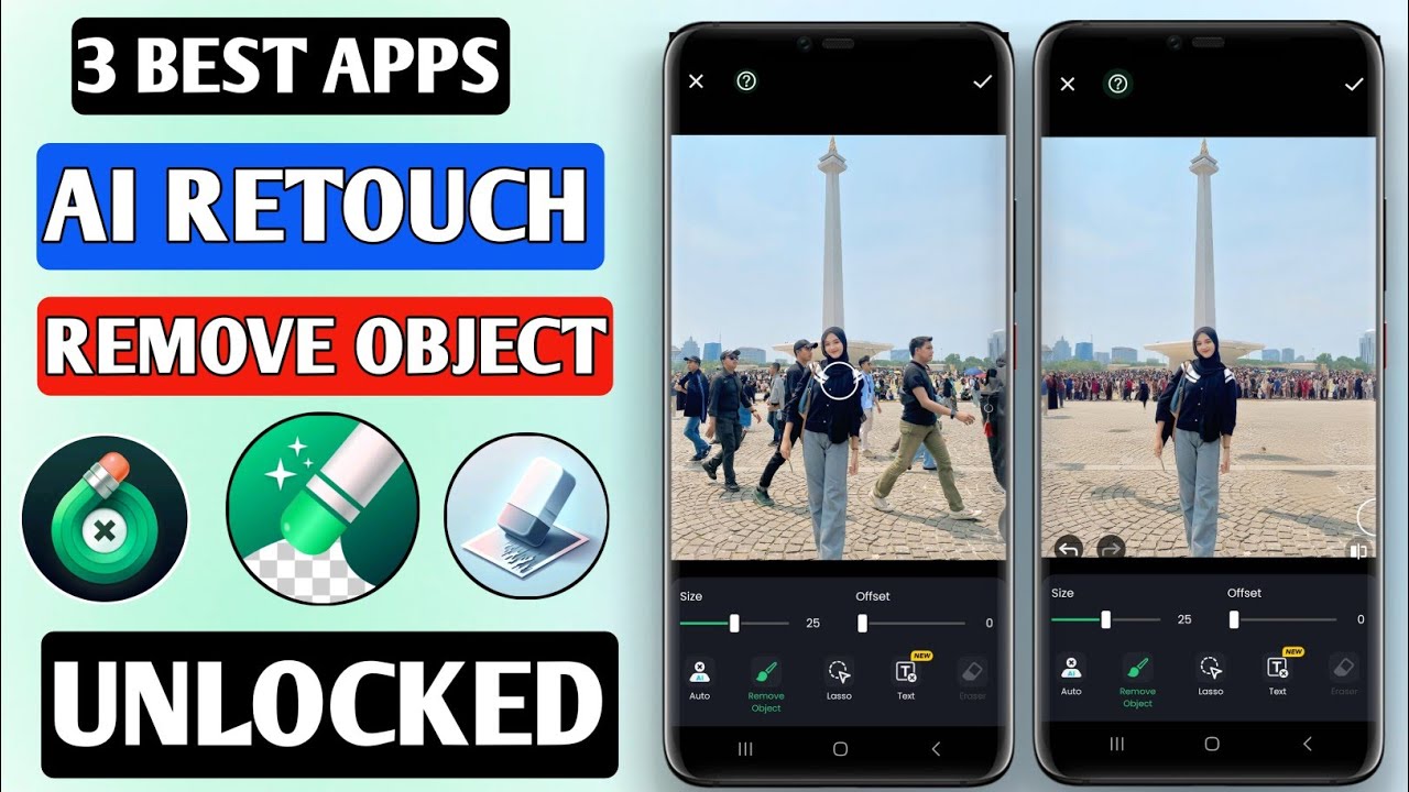 Топ-3 приложений для удаления объектов с помощью ИИ-ретуши для Android | Лучшее приложение для уд...