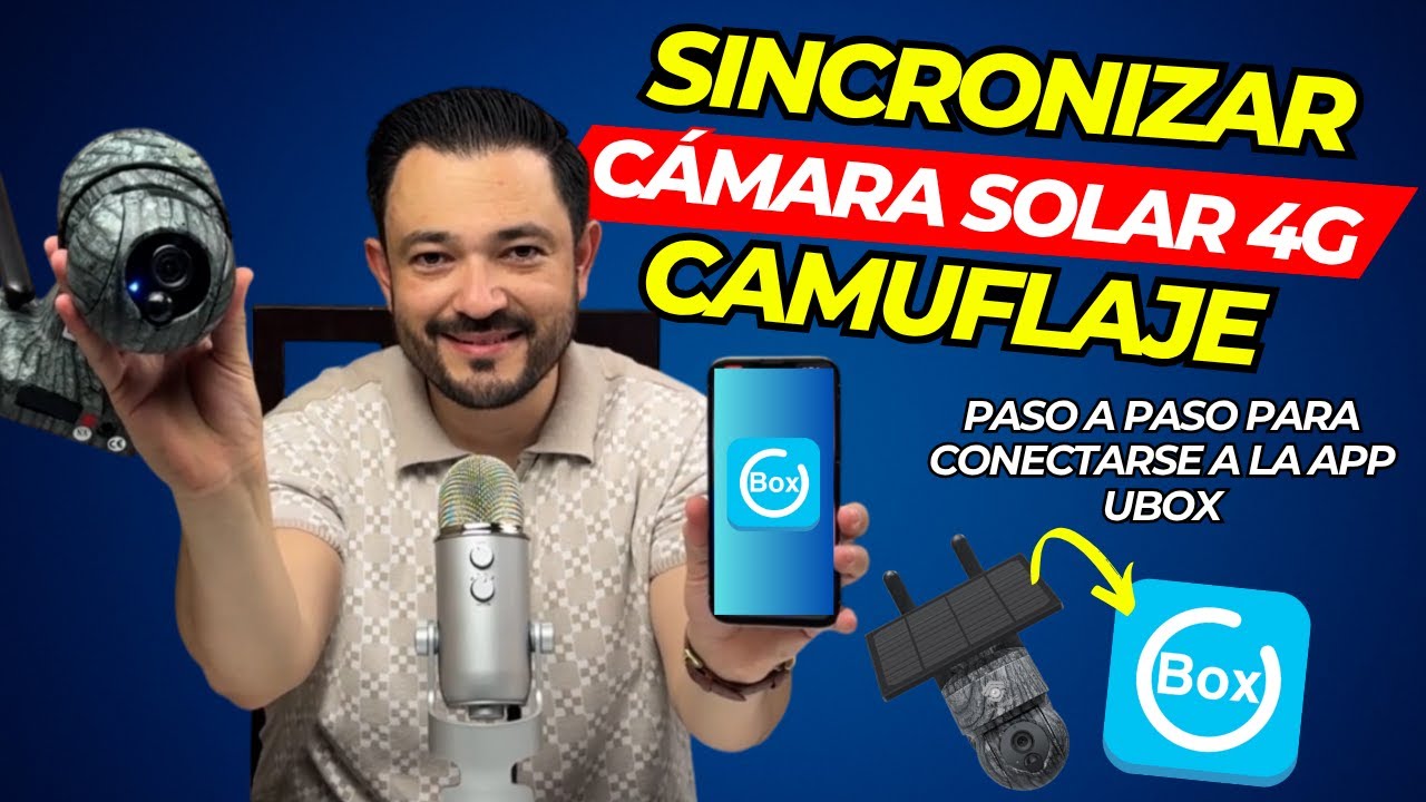 🔧 INSTALA y CONFIGURA tu Cámara Solar 4G Camuflaje con UBox | INSERTA EL CHIP y Configura Fácil