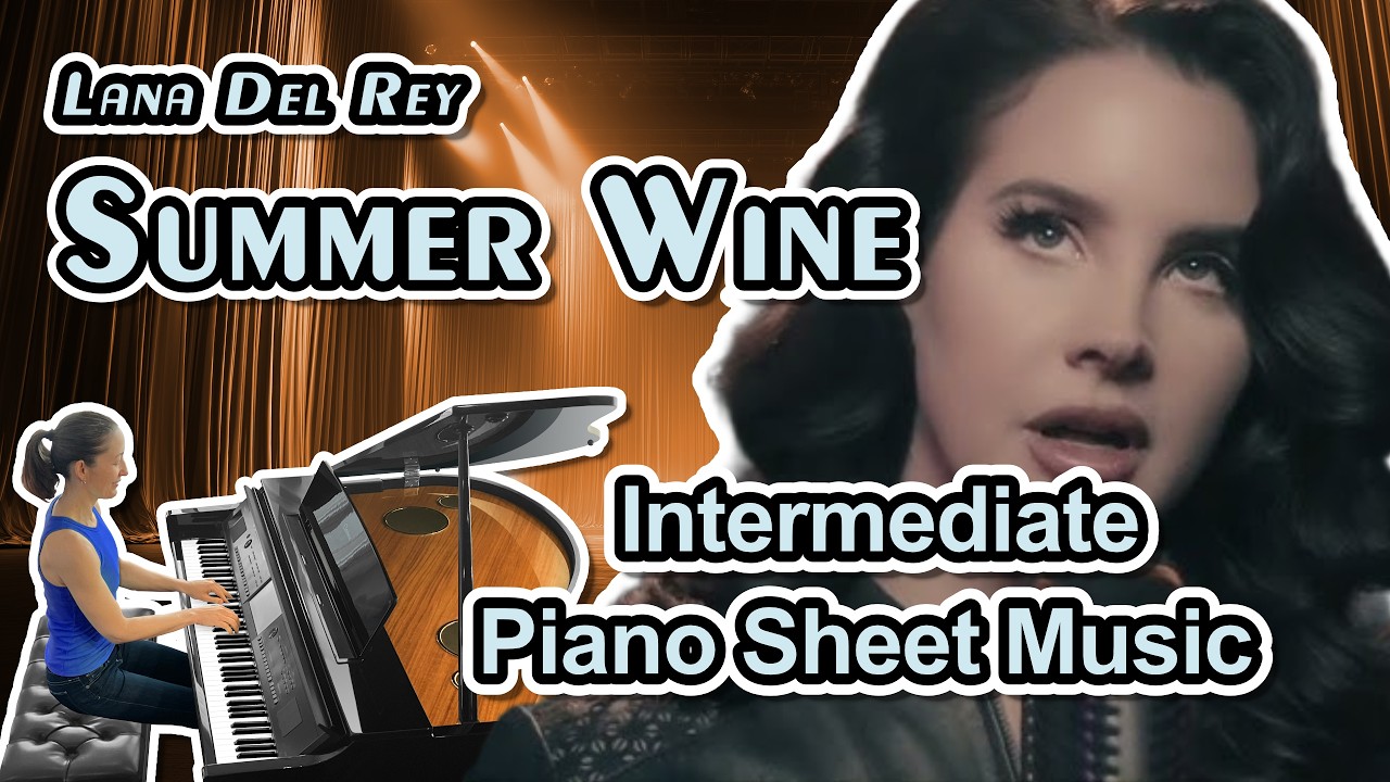 Summer Wine (Nancy Sinatra & Lee Hazlewood) Piano Sheet Music (Intermediate) Arr. Jennifer Eklund)