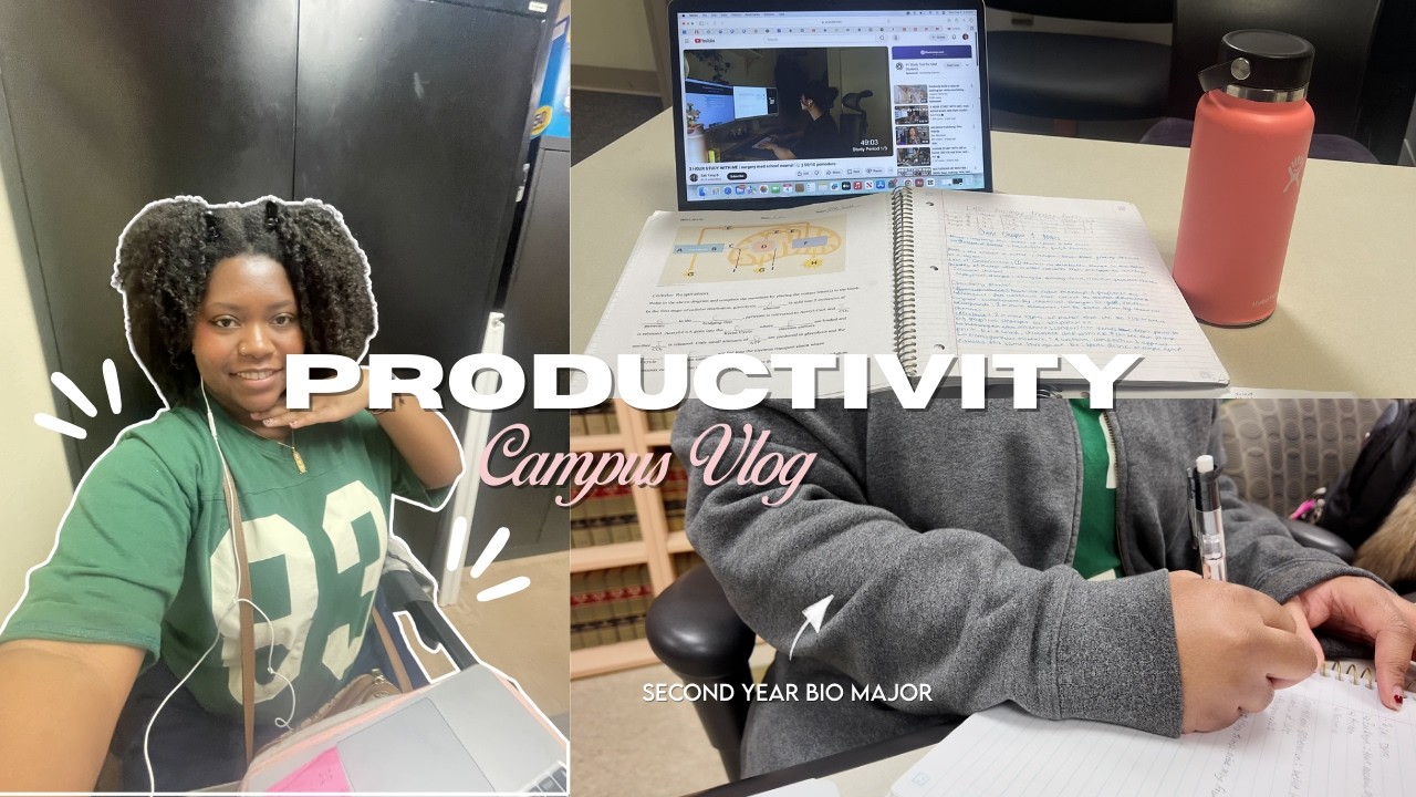 A Day in My Life as a Biology Major 🧬 | Productive College Vlog