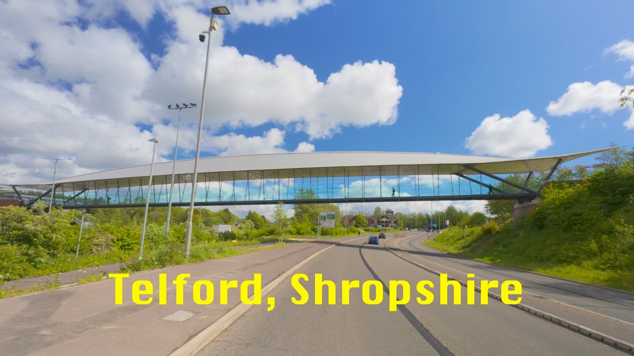 🇬🇧 Driving Around Telford Town Centre | Exploring the Heart of Telford in 4K