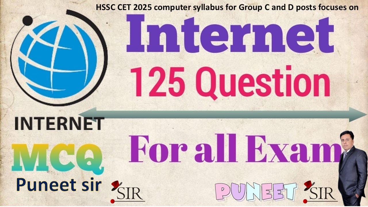 🛑LIVE || HSSC CET MAINS Computer MCQ || HSSC || previous year question paper by puneet misra sir
