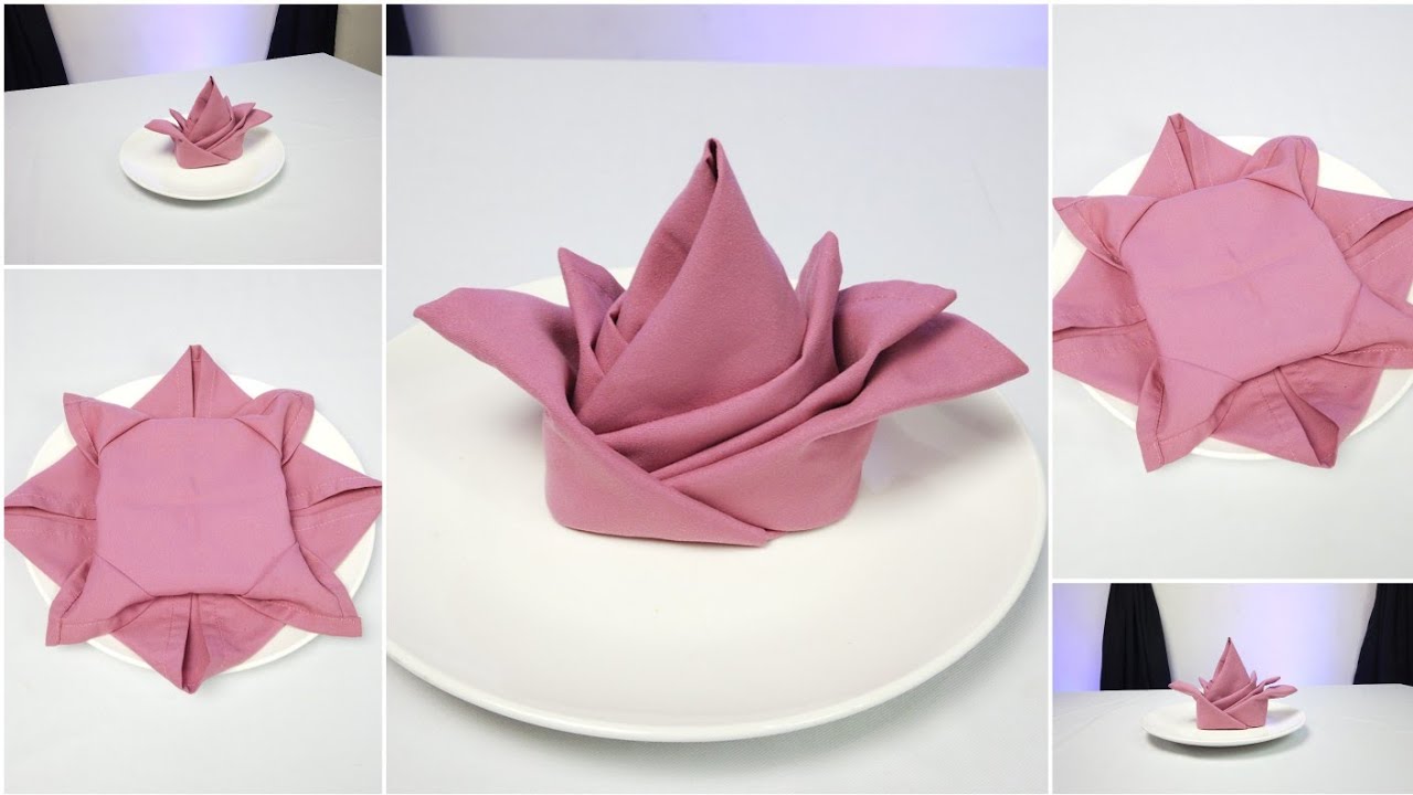 2 AMAZING DESIGN NAPKIN FOLDING