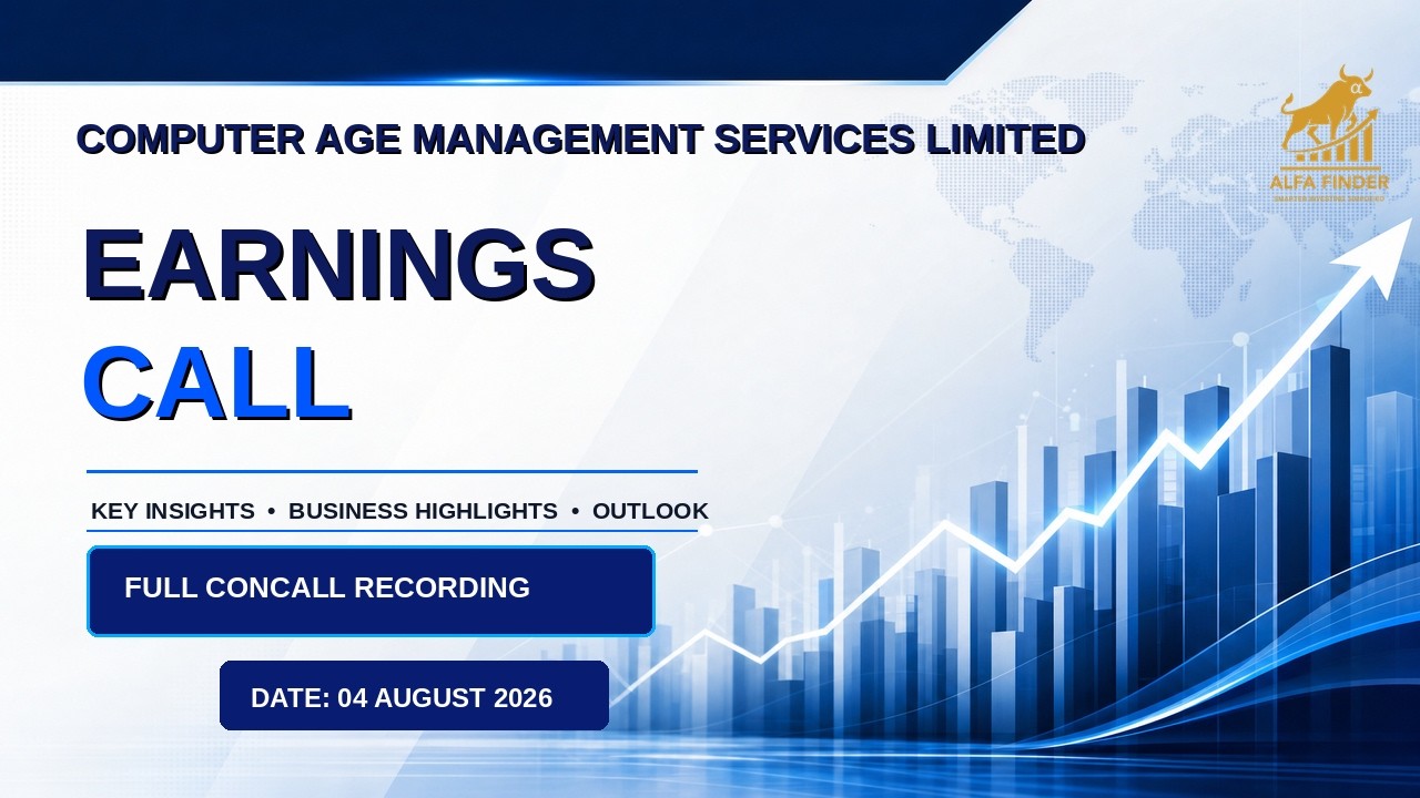 Computer Age Management Services Limited Q1 FY27 Earnings Call | Full Concall Recording | CAMS