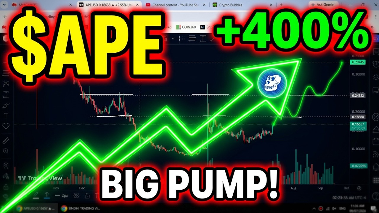 $APE BIG PUMP 🔥 APECOIN #ape #apecoin #crypto