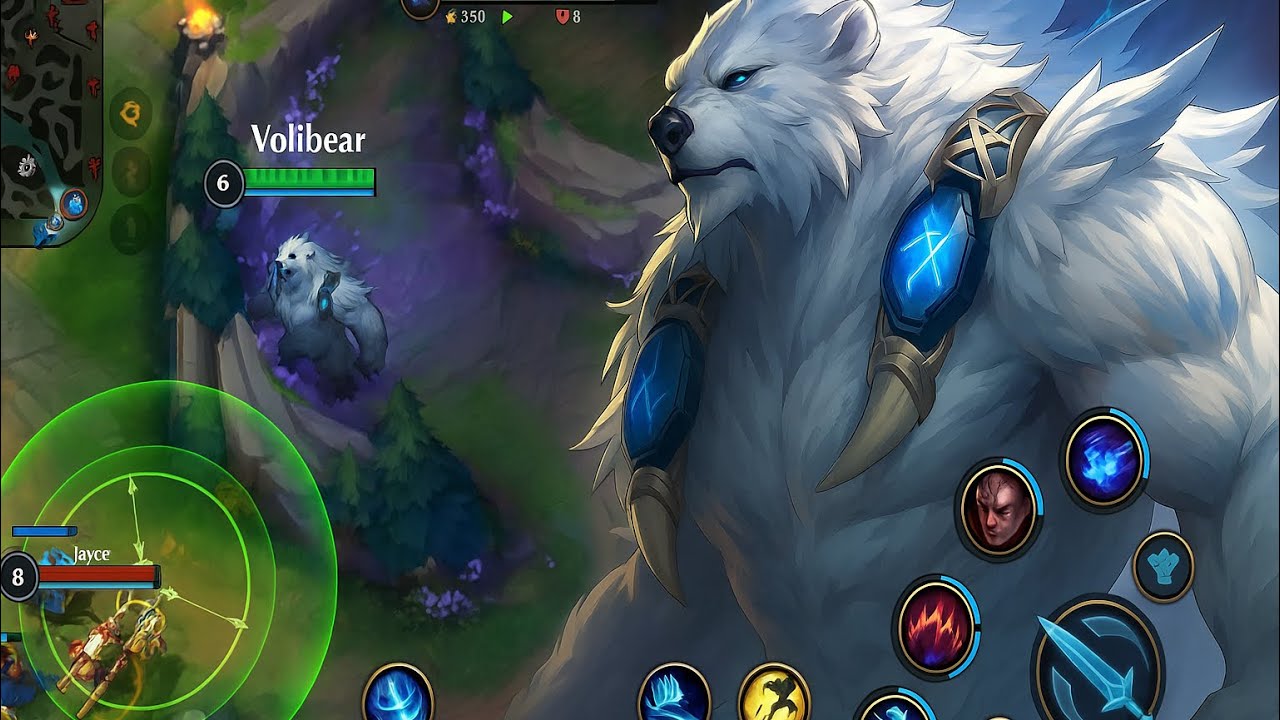 Wild Rift Volibear Jungle Gameplay in Season 18 ( Hard Game )