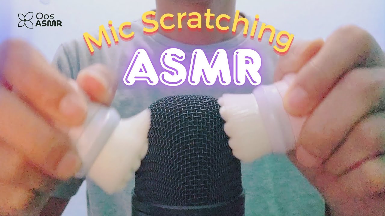 ASMR Facial Brush Mic Scratching with Ocean Wave Sounds 😌💆 #ASMR #MicScratching #OceanSounds
