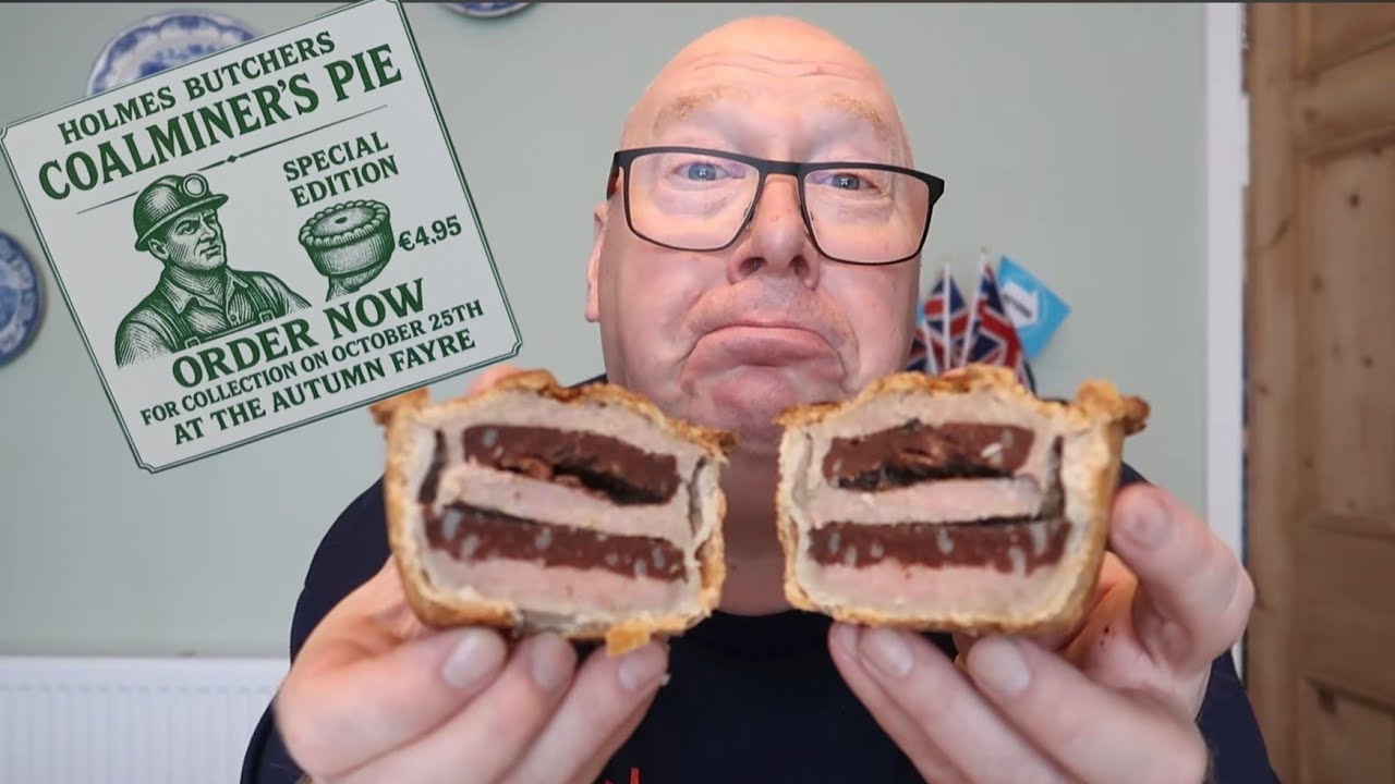 Мясники Холмса в пироге Coalville Miners Pork Pie ограниченного тиража.