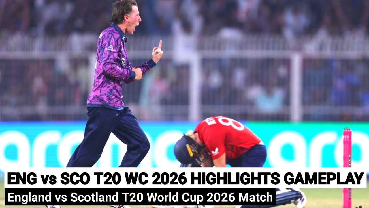 Обзор матча Англия — Шотландия на чемпионате мира по T20 2026 | Обзор сегодняшнего матча Англия —...