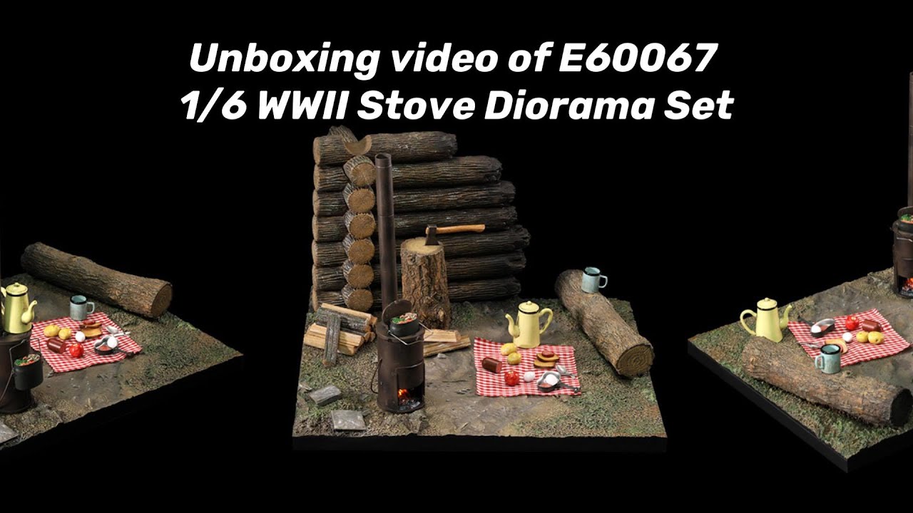 Unboxing video of DID E60067 1/6 WWII Stove Diorama