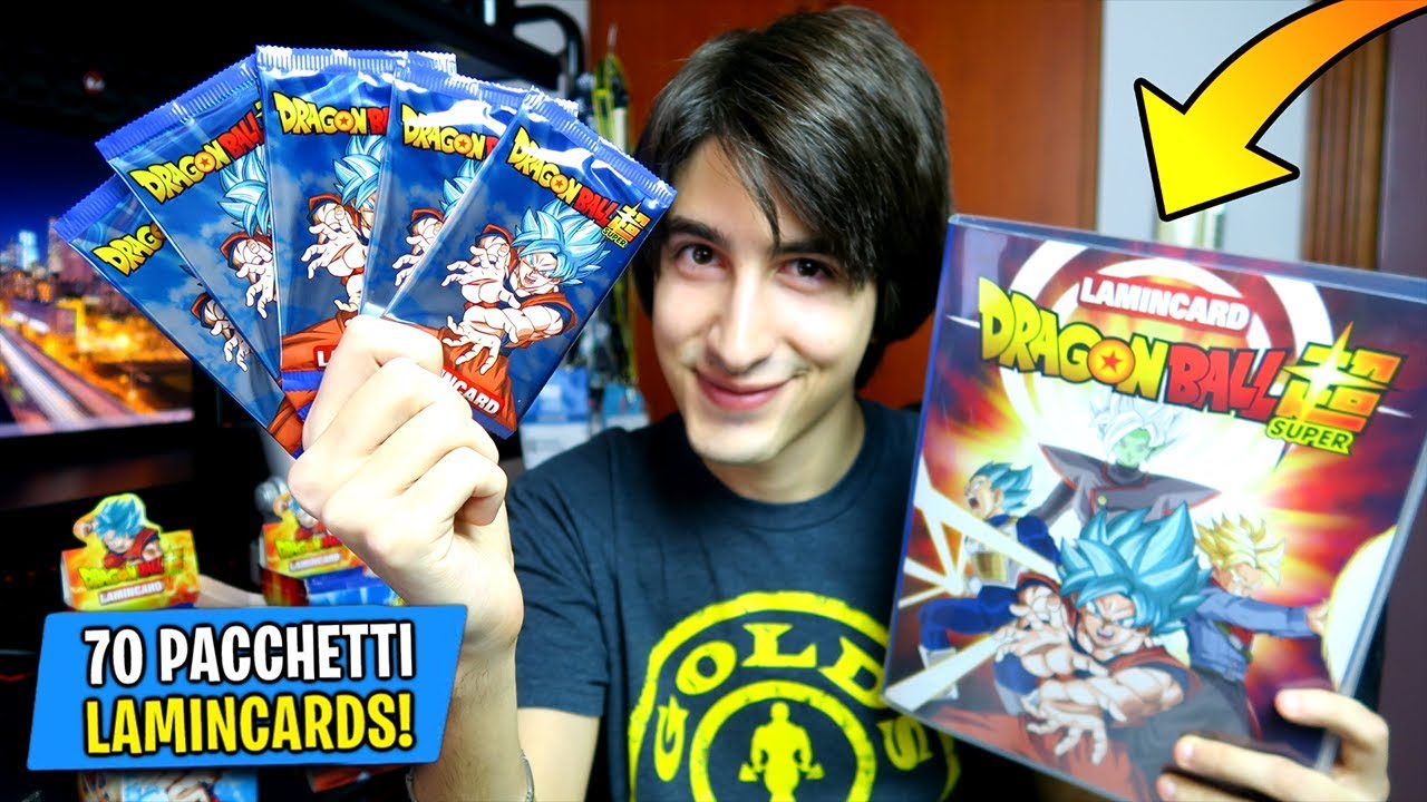 Le NUOVE LAMINCARDS di DRAGON BALL SUPER a 1€ Spacchettamento Lamincards 2018