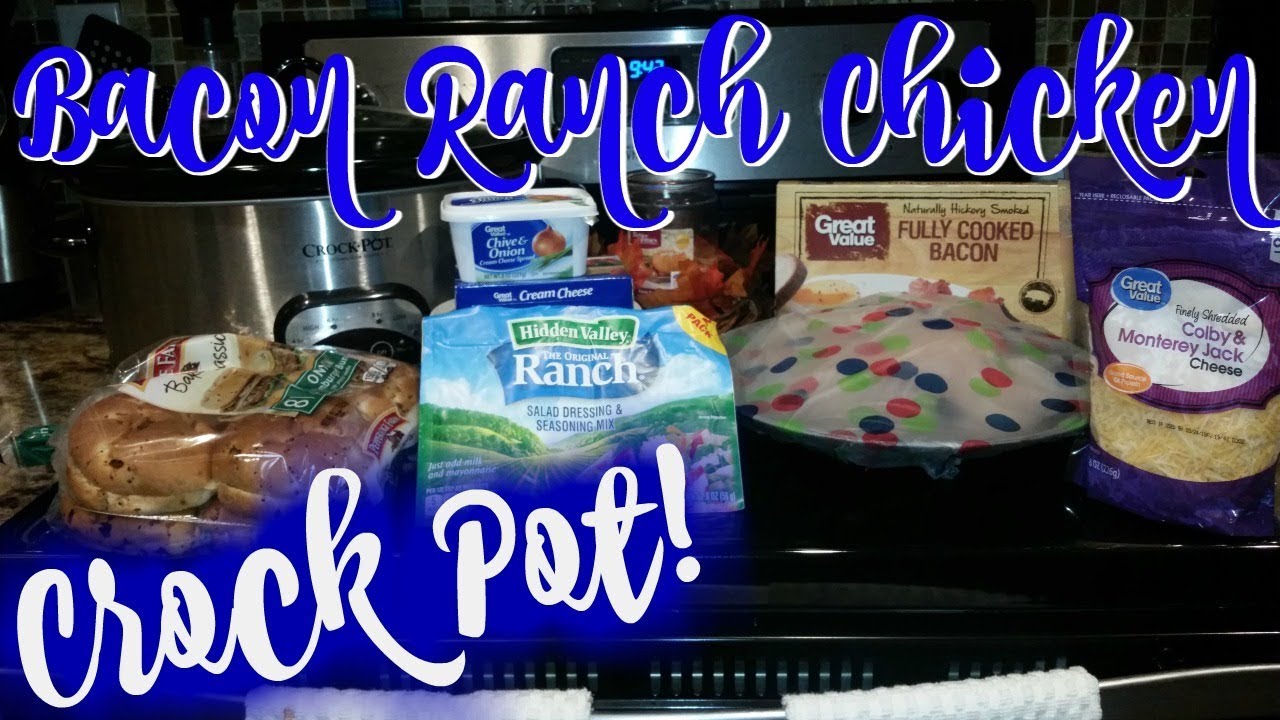CROCK POT BACON RANCH CHICKEN~FOODIE FRIDAYS!