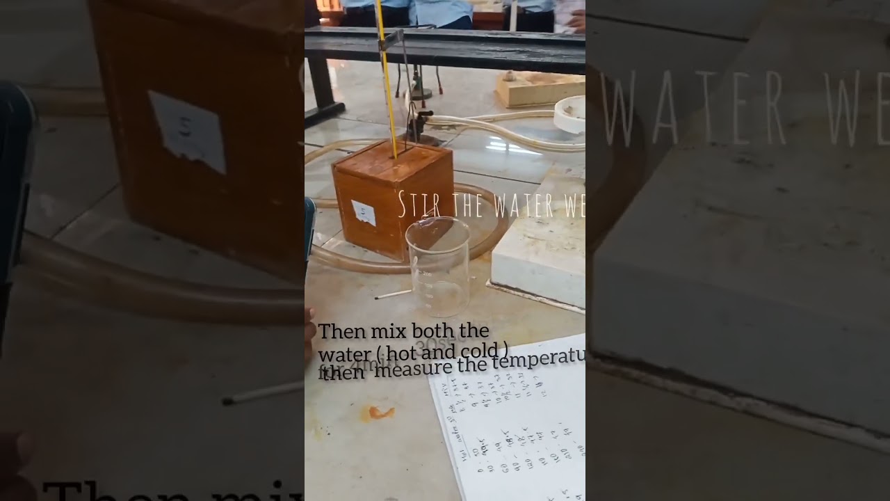 CALORIMETRY EXPERIMENT(cu vessel) #specific heat capacity  #calorimetry #shorts #physics@ease