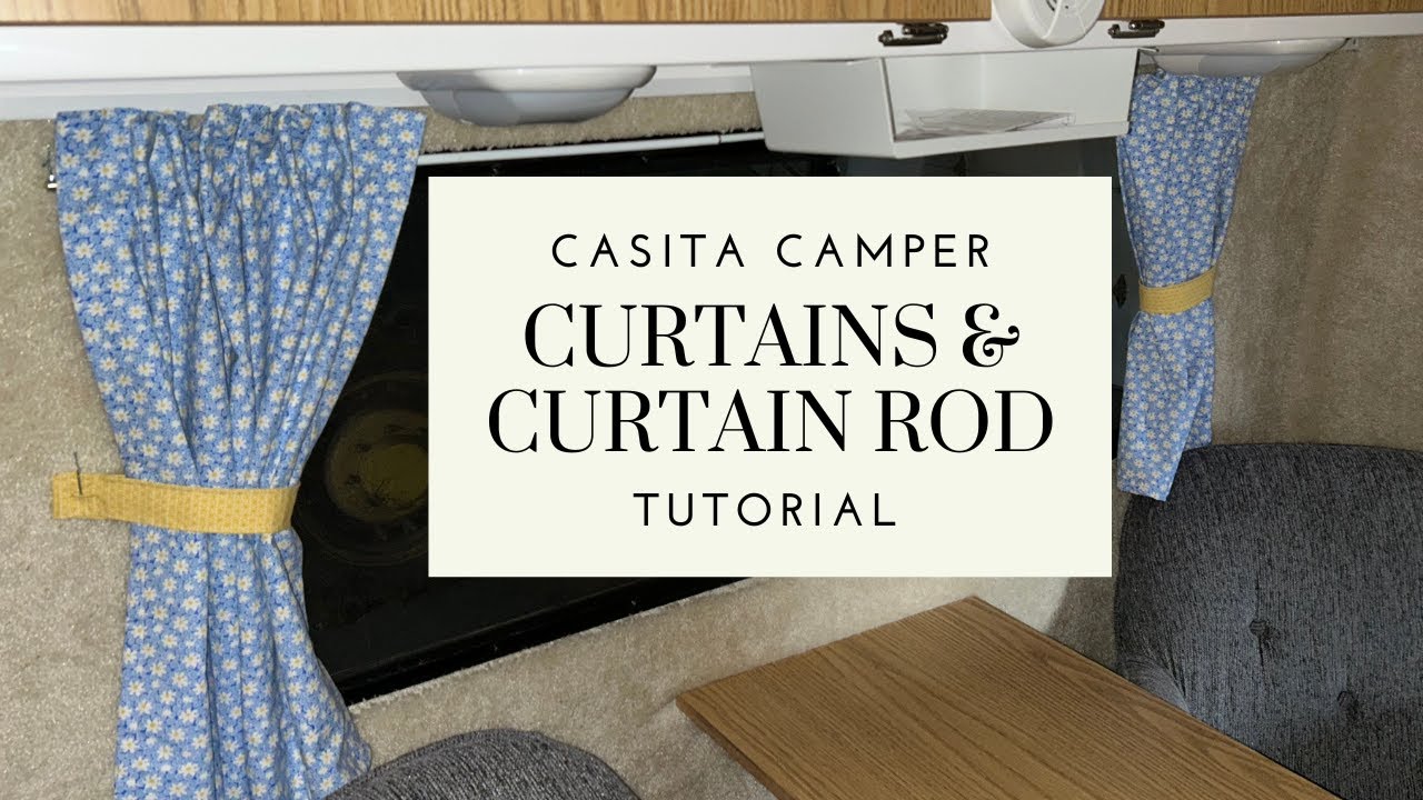 Casita Camper Curtains & Curtain Rod