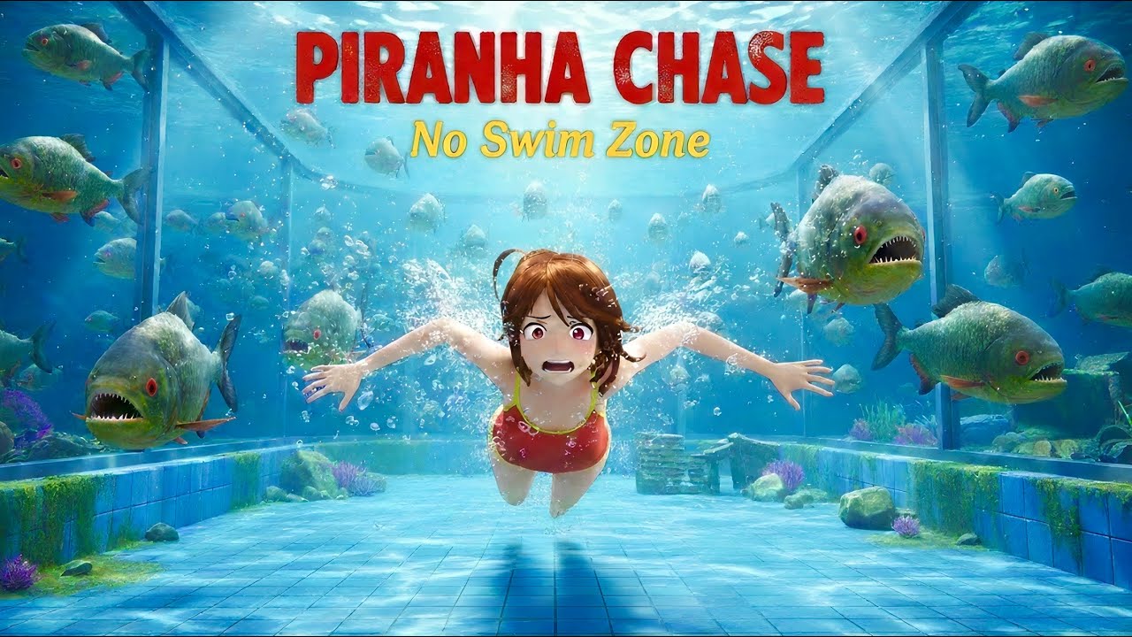 I WAS CHASED BY A LOT OF PIRANHAS | Sakura Simulator Gameplay 