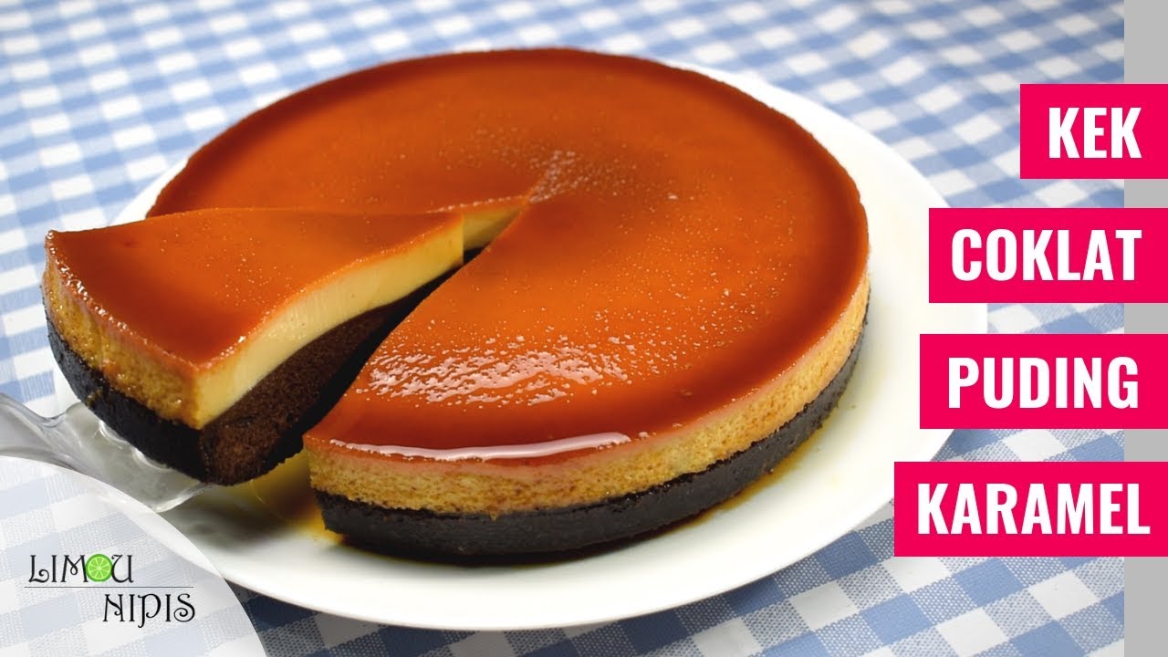 KEK COKLAT PUDING KARAMEL