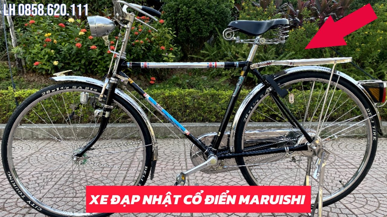 Xe Đạp, xe nhật cổ điển Maruishi full inox.