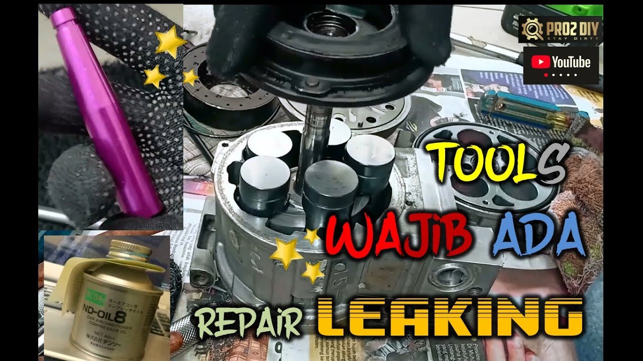 How To Step by Step AC Compressor Front Seal Replacement/Reseal/Shaft Seal