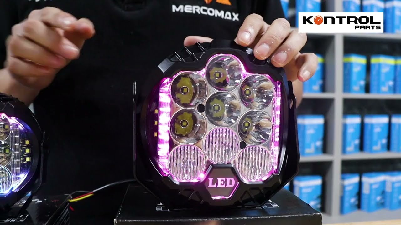 🚘🔥FARO FORCE MAX + DRL RGB 4 COLORES 5 / 7 PULGADAS